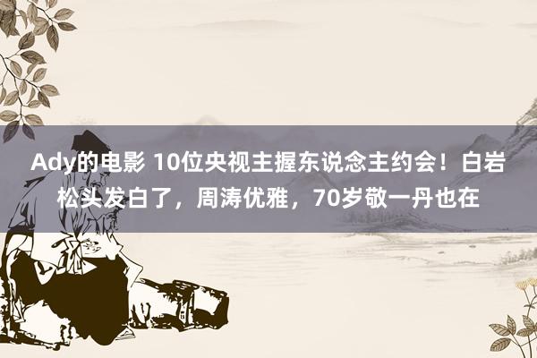 Ady的电影 10位央视主握东说念主约会！白岩松头发白了，周涛优雅，70岁敬一丹也在