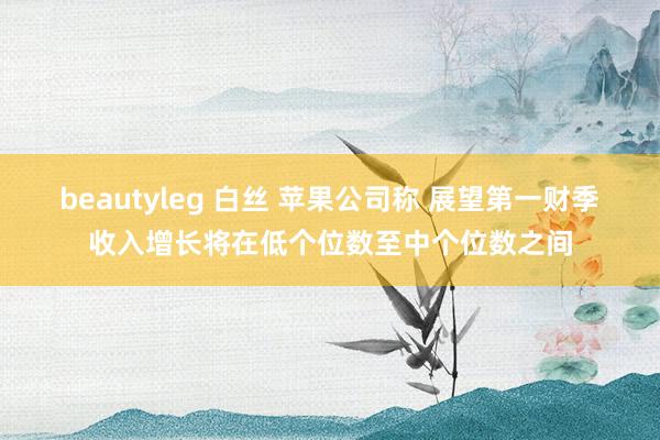 beautyleg 白丝 苹果公司称 展望第一财季收入增长将在低个位数至中个位数之间