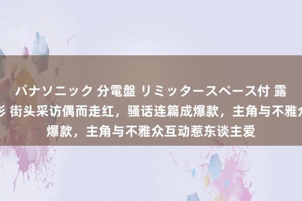 パナソニック 分電盤 リミッタースペース付 露出・半埋込両用形 街头采访偶而走红，骚话连篇成爆款，主角与不雅众互动惹东谈主爱