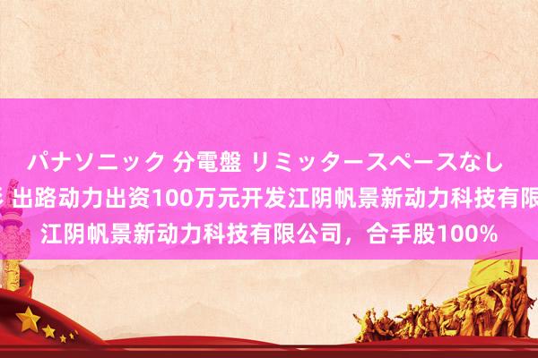 パナソニック 分電盤 リミッタースペースなし 露出・半埋込両用形 出路动力出资100万元开发江阴帆景新动力科技有限公司，合手股100%