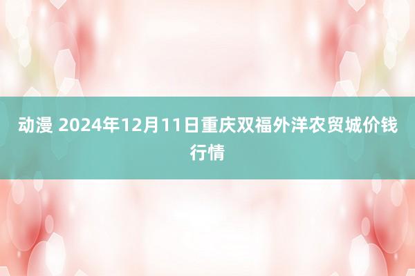 动漫 2024年12月11日重庆双福外洋农贸城价钱行情