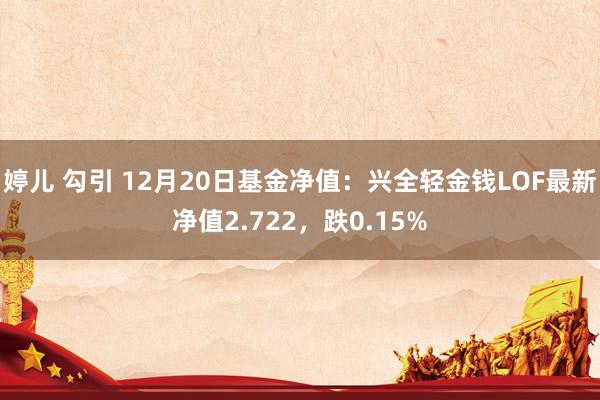 婷儿 勾引 12月20日基金净值：兴全轻金钱LOF最新净值2.722，跌0.15%