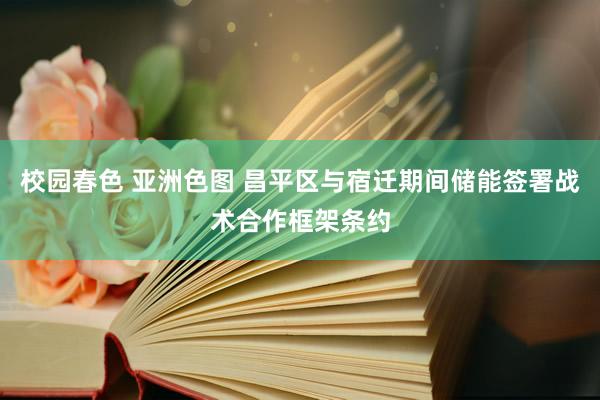 校园春色 亚洲色图 昌平区与宿迁期间储能签署战术合作框架条约