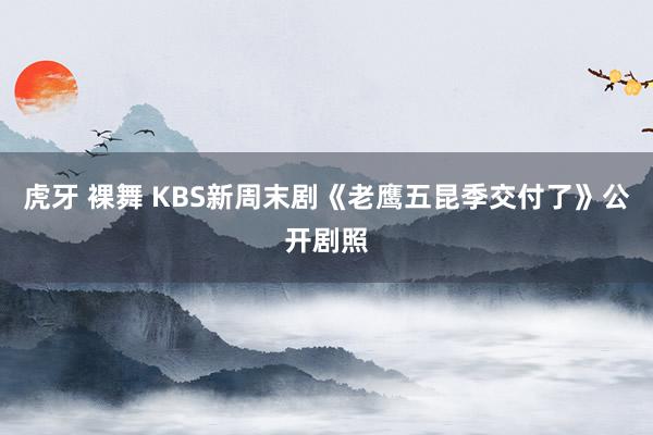 虎牙 裸舞 KBS新周末剧《老鹰五昆季交付了》公开剧照