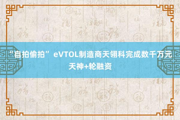 “自拍偷拍” eVTOL制造商天翎科完成数千万元天神+轮融资