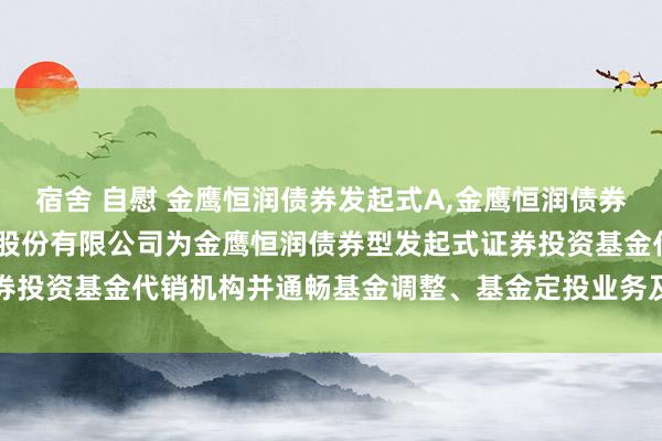 宿舍 自慰 金鹰恒润债券发起式A，金鹰恒润债券发起式C: 新增广发证券股份有限公司为金鹰恒润债券型发起式证券投资基金代销机构并通畅基金调整、基金定投业务及费率优惠的公告